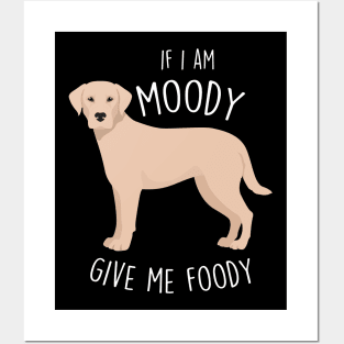 Labrador Retriever Dog Moody Foody Posters and Art